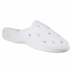 Isotoner Signature Women's Secret Sole Embroidered Clog Slippers