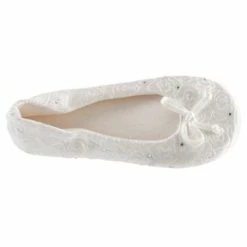 Isotoner Signature Women's Satin With Rhinestones Ballerina Slipper, Online Only -Michaelkors shop 13533278 fpx