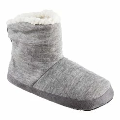 Isotoner Signature Women's Microsuede And Heathered Knit Marisol Boot Slipper, Online Only