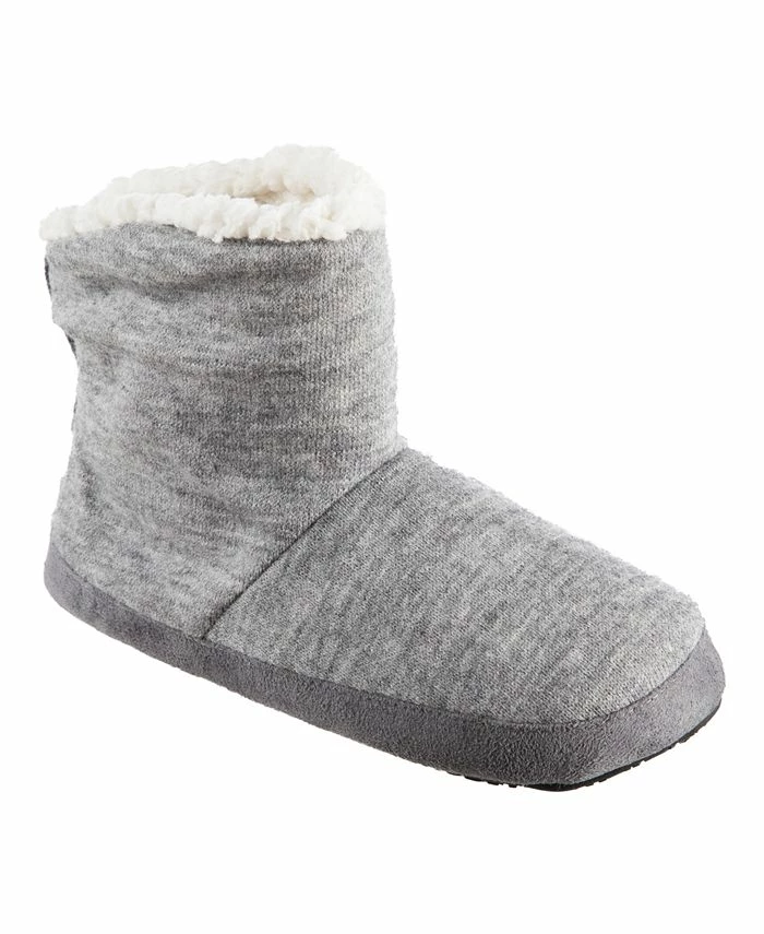 Isotoner Signature Women's Microsuede And Heathered Knit Marisol Boot Slipper, Online Only 1 Isotoner Signature Women's Microsuede And Heathered Knit Marisol Boot Slipper, Online Only