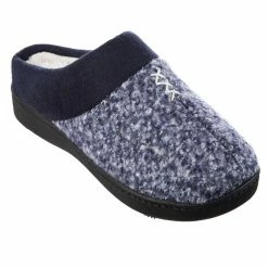 Isotoner Signature Women's Heathered Knit Jessie Hoodback Slippers