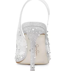 Jessica Simpson Women's Jaisey Embellished Open-Toe Vinyl Pumps -Michaelkors shop 18182371 fpx