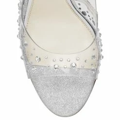 Jessica Simpson Women's Jaisey Embellished Open-Toe Vinyl Pumps -Michaelkors shop 18182659 fpx