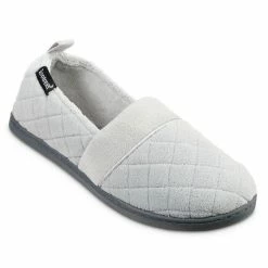 Isotoner Signature Quilted Memory Foam Microterry Slip On Slippers