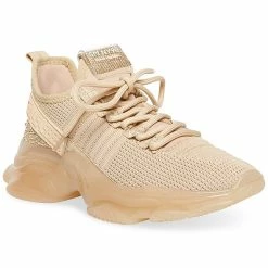 Steve Madden Women's Maxima Rhinestone-Trim Trainer Sneakers