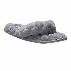 Jessica Simpson Women's Heart Plush Open Toe Thong Slipper