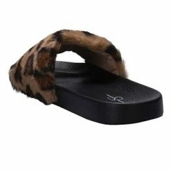 Jessica Simpson Women's Plush Faux Fur Slide Slipper -Michaelkors shop 18720887 fpx