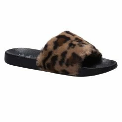 Jessica Simpson Women's Plush Faux Fur Slide Slipper