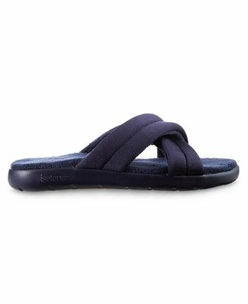 Isotoner Signature Women's Zenz Satin Pintucked Slide Slip-Ons 2 Isotoner Signature Women's Zenz Satin Pintucked Slide Slip-Ons - Image 2