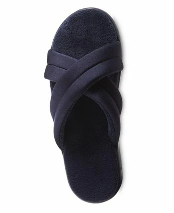 Isotoner Signature Women's Zenz Satin Pintucked Slide Slip-Ons 3 Isotoner Signature Women's Zenz Satin Pintucked Slide Slip-Ons - Image 3