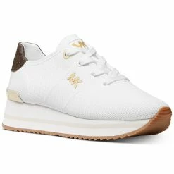 Michael Kors Women's Monique Knit Trainer Lace-Up Retro Running Sneakers