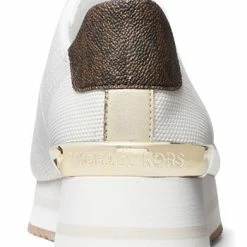 Michael Kors Women's Monique Knit Trainer Lace-Up Retro Running Sneakers -Michaelkors shop 19320850 fpx