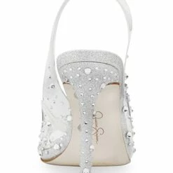 Jessica Simpson Women's Jaisey Embellished Open-Toe Vinyl Pumps -Michaelkors shop 19671764 fpx