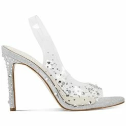 Jessica Simpson Women's Jaisey Embellished Open-Toe Vinyl Pumps -Michaelkors shop 19671765 fpx