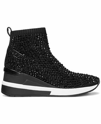 Michael Kors Women's Skyler Embellished Sneaker Booties 2 Michael Kors Women's Skyler Embellished Sneaker Booties - Image 2