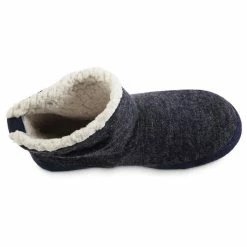Isotoner Signature Women's Microsuede And Heathered Knit Marisol Boot Slipper, Online Only -Michaelkors shop 20350776 fpx