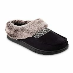 Isotoner Signature Women's Memory Foam Microsuede And Faux Fur Hoodback Eco Comfort Slippers -Michaelkors shop 20350788 fpx