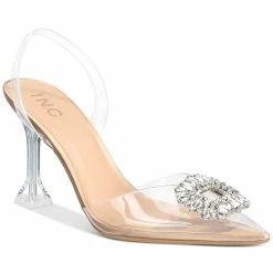 INC International Concepts Scienna Vinyl Slingback Pumps, Created For Macy's