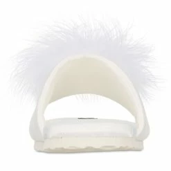 INC International Concepts Satin Marabou Slide Slippers, Created For Macy's -Michaelkors shop 20608057 fpx