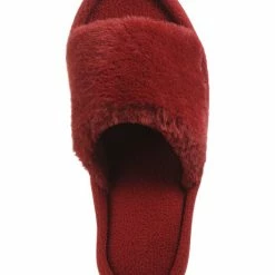 Isotoner Signature Women's Laurel Faux Fur Slide Slippers -Michaelkors shop 21027129 fpx