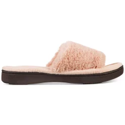Isotoner Signature Women's Laurel Faux Fur Slide Slippers -Michaelkors shop 21027138 fpx
