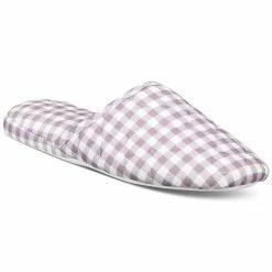 Charter Club Women's Quilted Gingham Clog Slipper