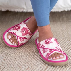 Isotoner Signature Women's Cotton Floral Keilly Slide -Michaelkors shop 21887205 fpx