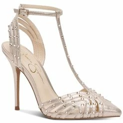 Jessica Simpson Women's Wisata Studded T-Strap Pumps