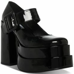Steve Madden Women's Carly Double Platform Mary Jane Pumps
