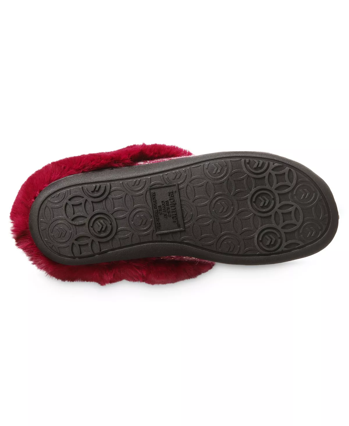 Isotoner Signature Women's Sweater Knit Samantha Hoodback Slippers 8 Isotoner Signature Women's Sweater Knit Samantha Hoodback Slippers - Image 8