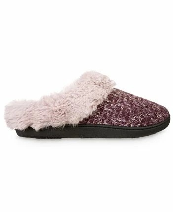 Isotoner Signature Women's Sweater Knit Samantha Hoodback Slippers 2 Isotoner Signature Women's Sweater Knit Samantha Hoodback Slippers - Image 2