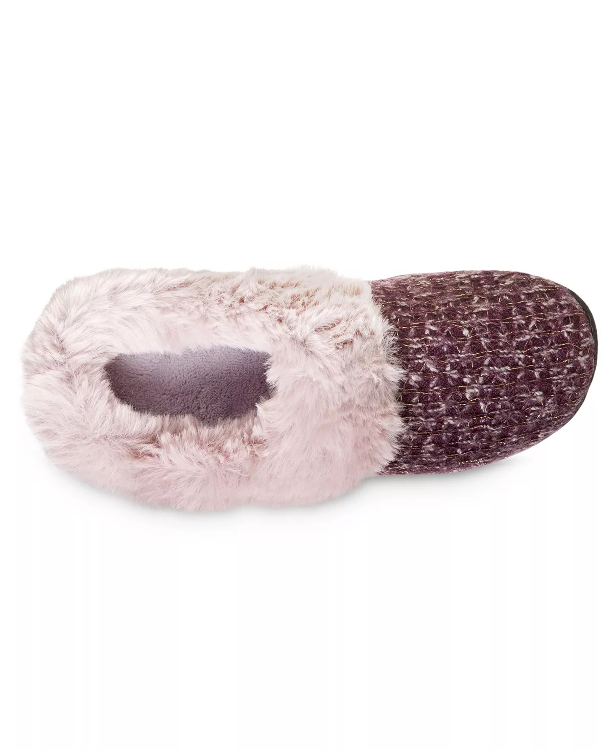 Isotoner Signature Women's Sweater Knit Samantha Hoodback Slippers 4 Isotoner Signature Women's Sweater Knit Samantha Hoodback Slippers - Image 4