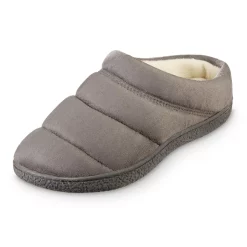 Isotoner Signature Women's Microsuede Puffer Comfort Hoodback Slippers -Michaelkors shop 22625325 fpx