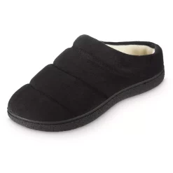 Isotoner Signature Women's Microsuede Puffer Comfort Hoodback Slippers -Michaelkors shop 22625335 fpx