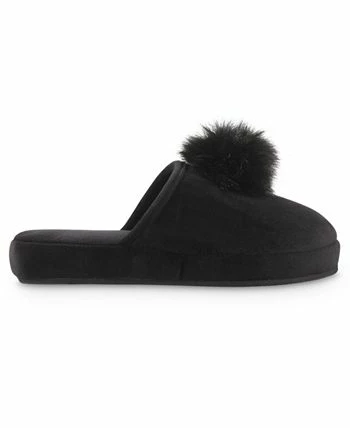 Isotoner Signature Women's Memory Foam Velour Valerie Wedge Slipper 2 Isotoner Signature Women's Memory Foam Velour Valerie Wedge Slipper - Image 2