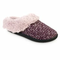 Isotoner Signature Women's Sweater Knit Samantha Hoodback Slippers