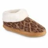 Isotoner Signature Women's Memory Foam Cheetah Comfort Boot Slippers