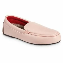 Isotoner Signature Women's Recycled Faux Leather Vivienne Moc Slippers