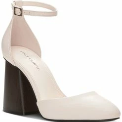 Vince Camuto Women's Addilenz Ankle-Strap Flare-Heel Pumps