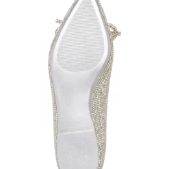 Steve Madden Women's Elina Embellished Rhinestone Bow Ballet Flats -Michaelkors shop 23101012 fpx