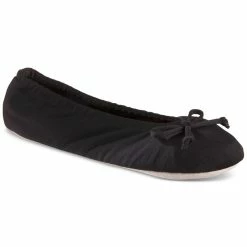 Isotoner Signature Women's Recycled Satin Ballerina Slippers