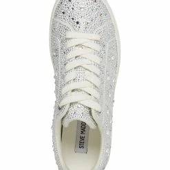 Steve Madden Women's Rockaway Rhinestone Lace-Up Platform Sneakers -Michaelkors shop 23286943 fpx