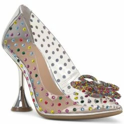 INC International Concepts Women's Savitri Embellished Flare-Heel Pumps, Created For Macy's