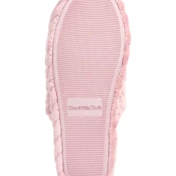 Charter Club Women's Faux-Fur Chevron Slippers, Created For Macy's -Michaelkors shop 23577300 fpx