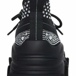 Steve Madden Women's Phantom Rhinestone Mesh Chunky Lace-Up Sneakers -Michaelkors shop 23644429 fpx