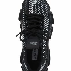 Steve Madden Women's Phantom Rhinestone Mesh Chunky Lace-Up Sneakers -Michaelkors shop 23644430 fpx