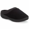 Isotoner Signature Microterry Pillowstep Slippers With Satin Trim