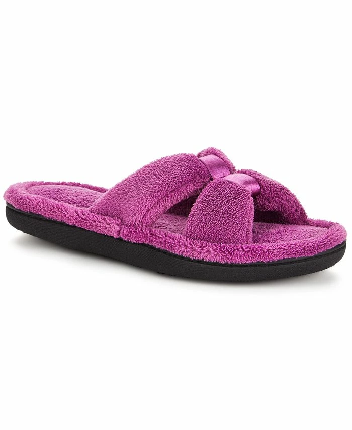 Isotoner Signature Women's Micro Terry X-Slide Slippers 1 Isotoner Signature Women's Micro Terry X-Slide Slippers